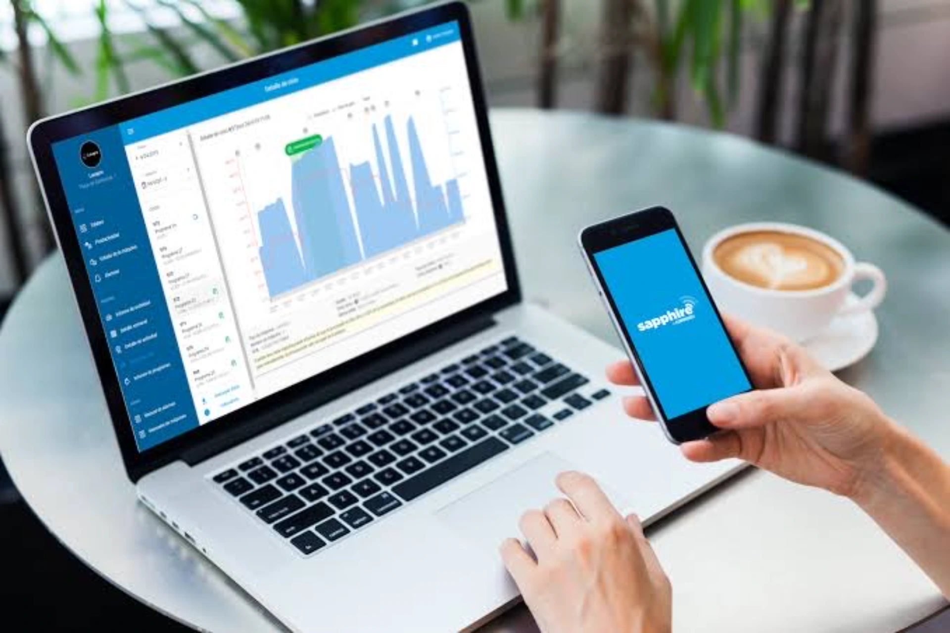 Image of laptop and mobile phone
